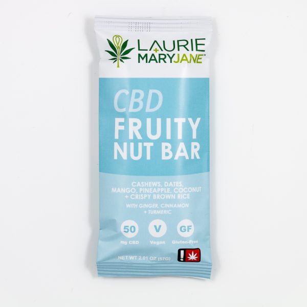 CBD Fruity Nut Bar Laurie + MaryJane Vegan Gluten-Free | Green Box